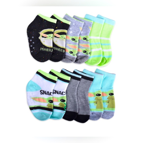 *Lowest Price* Toddler Boys’ Star Wars Baby Yoda Socks - sz: 2T - 4T - Picture 1 of 3